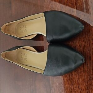 Naturalizer Womens Samantha Comfortable Pointed Toe D'Orsay Ballet Flat 8M BLACK